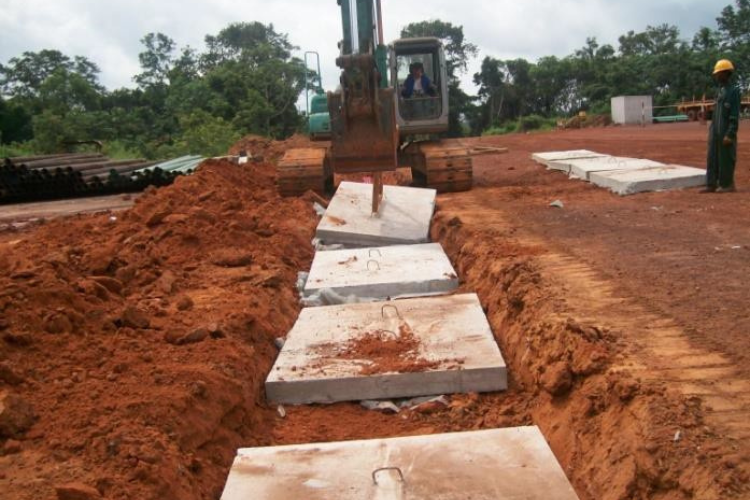 Welded steel buried pipeline